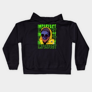 Imperfect Skull Design Kids Hoodie